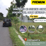 Tanah SHM Pekarangan 2.852m2 dalam ringroad dekat UGM